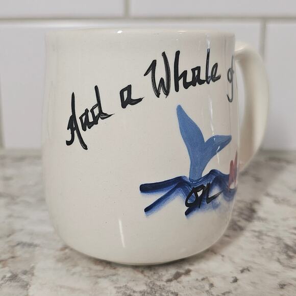 Vintage MAUI HAWAII Souvenir Mug Whale Hand Painted Pots 'N Stuff‎ Coffee Cup - Picture 2 of 9
